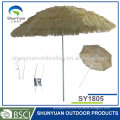 Fancy Hawaii straw thatch beach umbrella with tassels